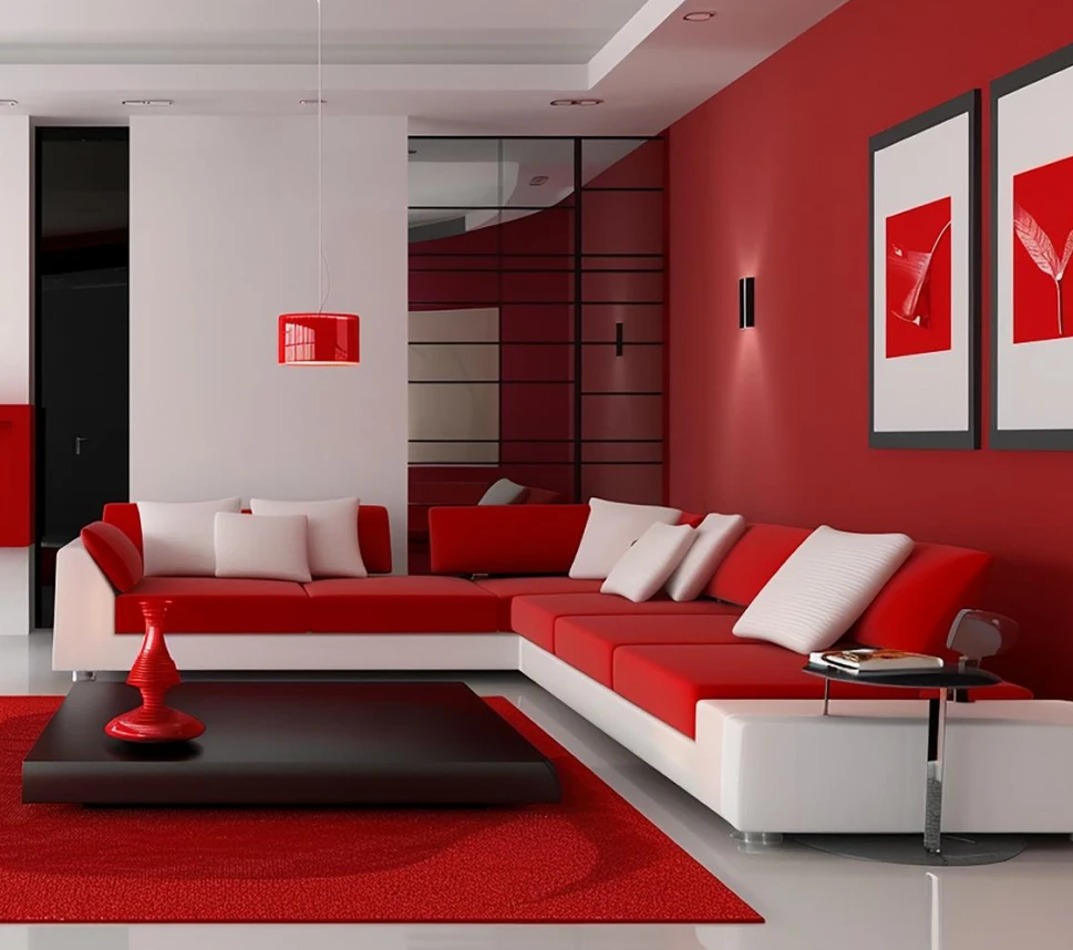 Modern interior lounge showing finished styling and decor